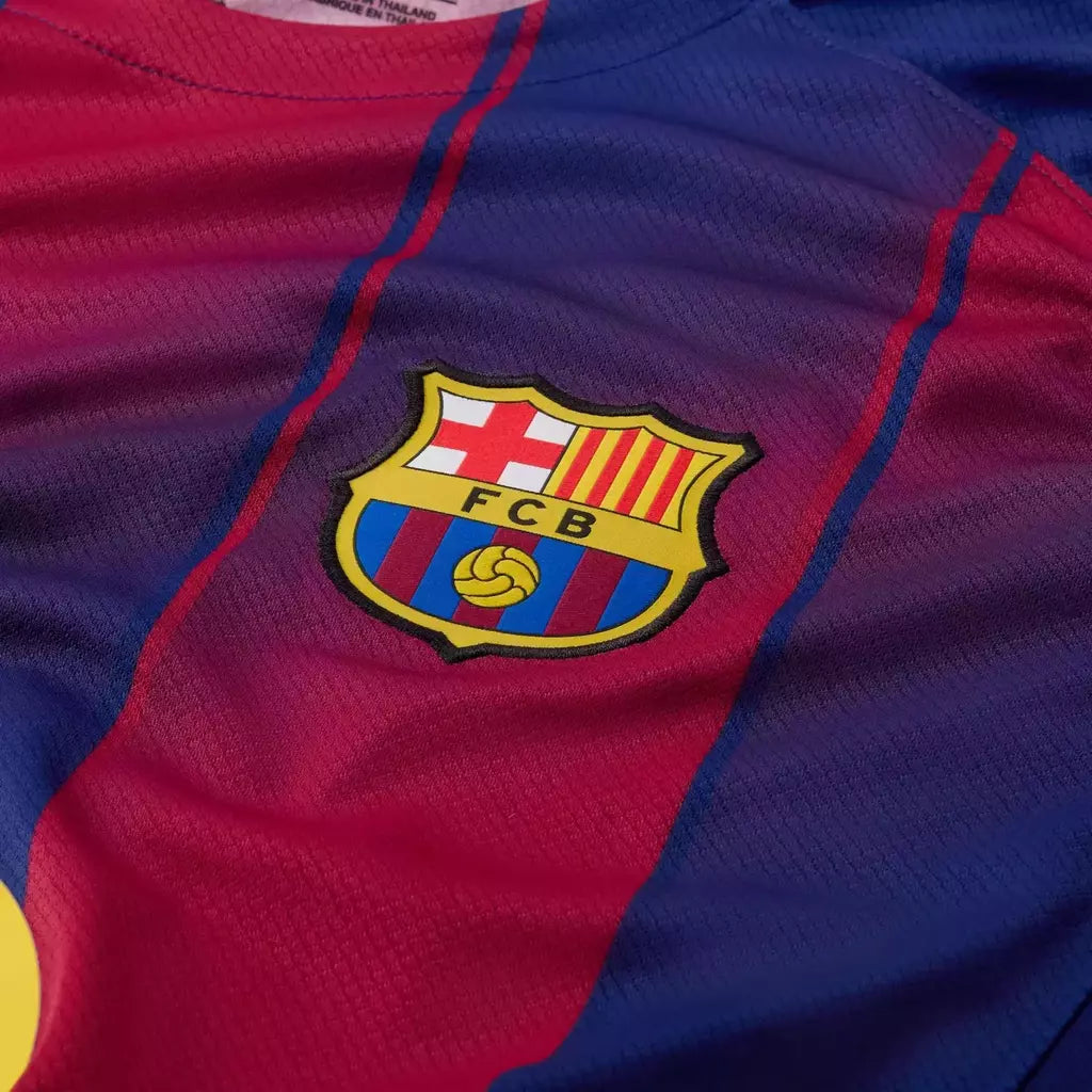 Camisa Barcelona I 2025/26 - Kit Infantil