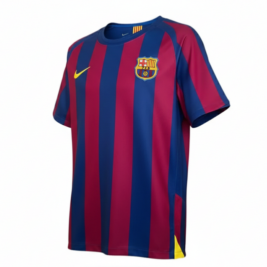 Camisa Barcelona I 2005/06 - Retrô R10