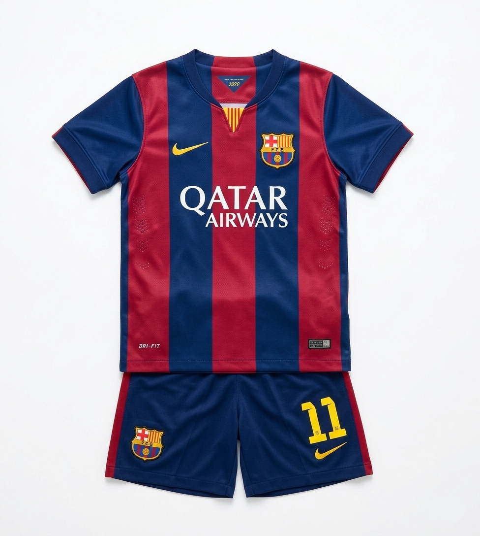 Camisa Barcelona I 2014/15 - Kit Infantil