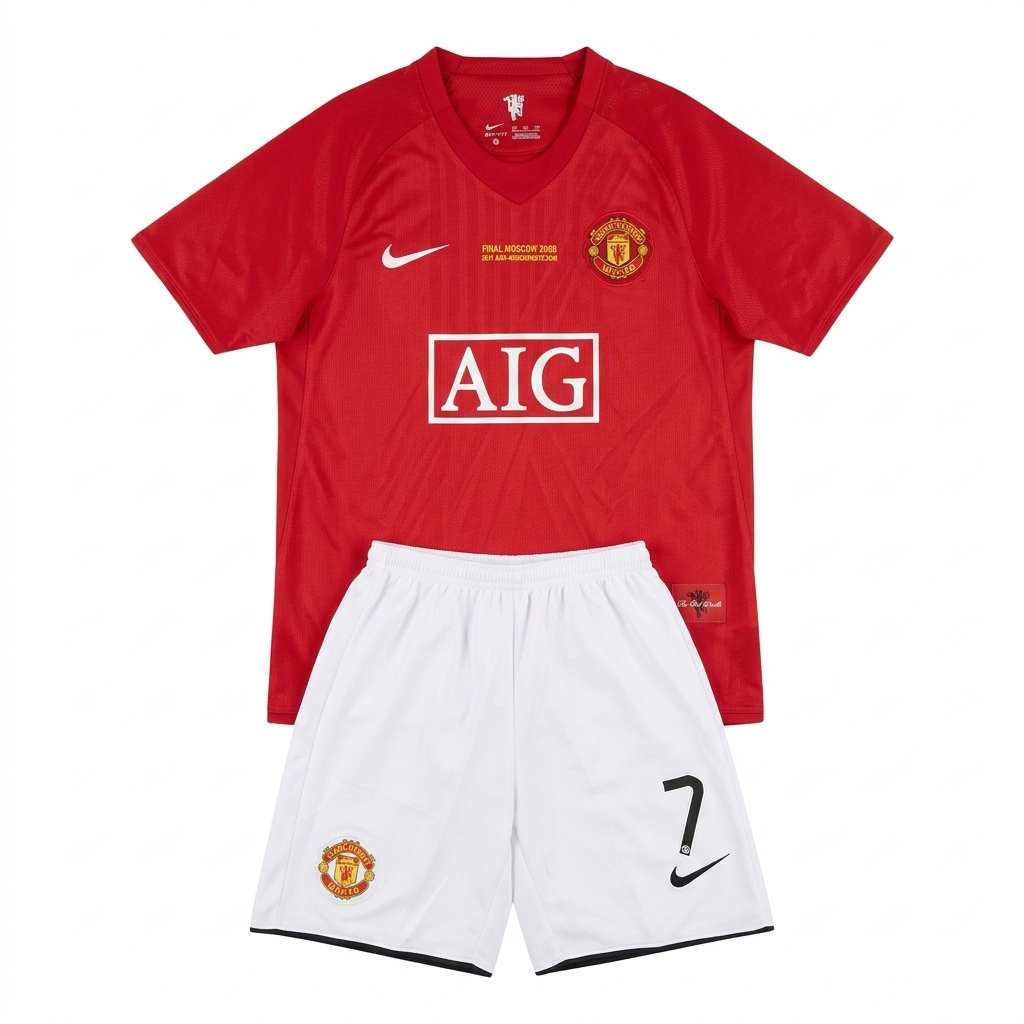Camisa Man. United I 2007/08 - Kit Infantil
