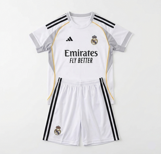 Camisa Real Madrid I 2025/26 - Kit Infantil