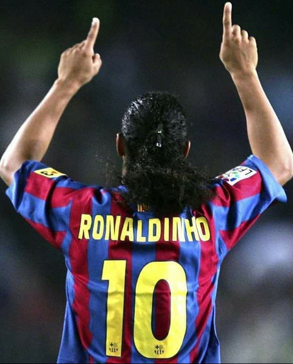 Camisa Barcelona I 2005/06 - Retrô R10