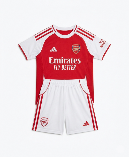Camisa Arsenal I 2025/26 - Kit Infantil